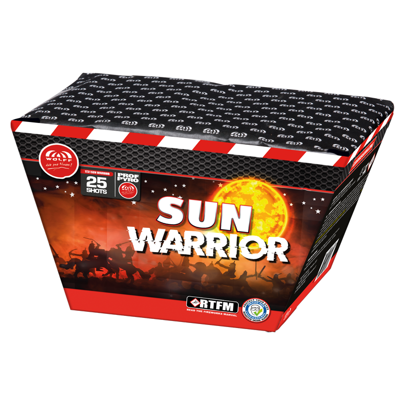 1731 Sun Warrior - Wolff Vuurwerk - Overige Wolff - Vuurwerkbieb.nl