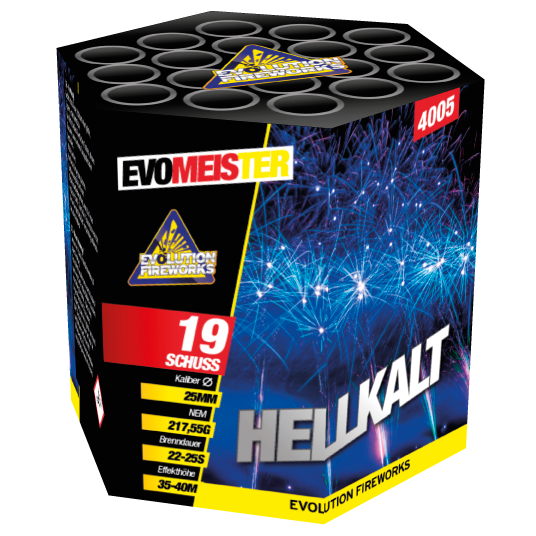 4005 Hellkalt - Evolution Fireworks - Evo Meister - Vuurwerkbieb.nl